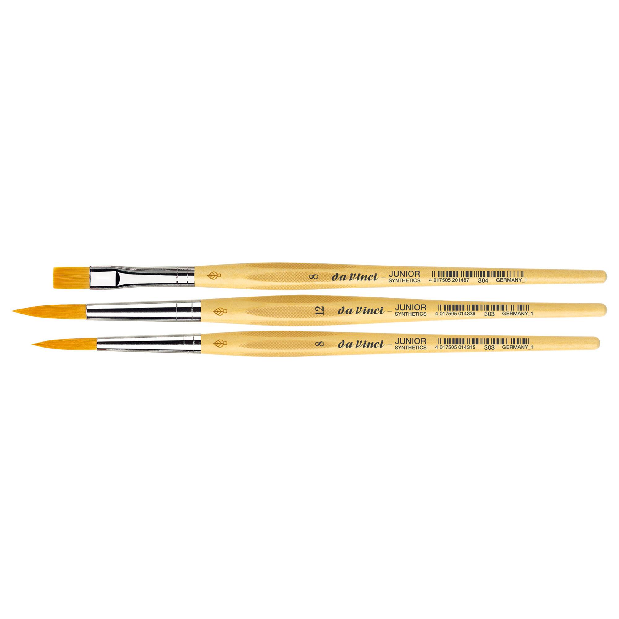 da Vinci JUNIOR Synthetics 3 Piece Brush Set